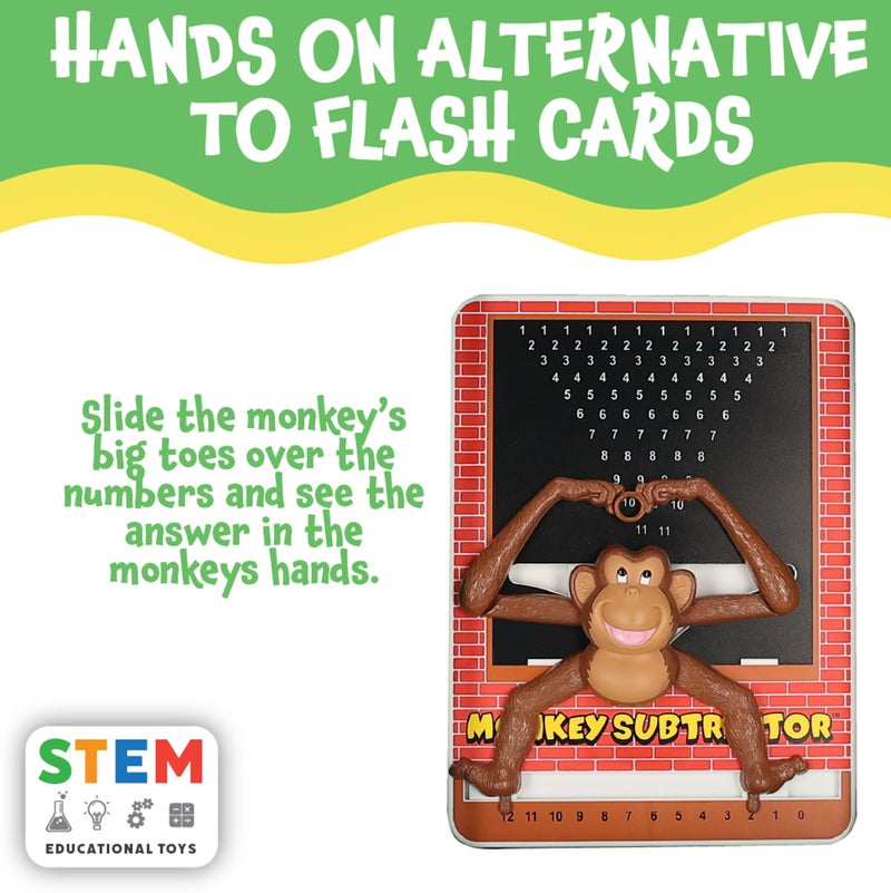 Popular Playthings Monkey Subtraction Calculator Toy, Hands-On Learning Game for Early Math Skills, Gifts for Kids Ages 4 & Up - Image 5